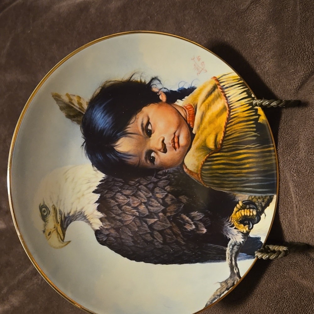 Brave & Free by Gregory Perillo. 8 1/2" plate